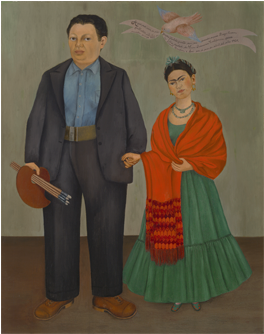 Frida Kahlo, Frieda And Diego Rivera, - Frida Kahlo Frida Y Diego Rivera (600x333), Png Download