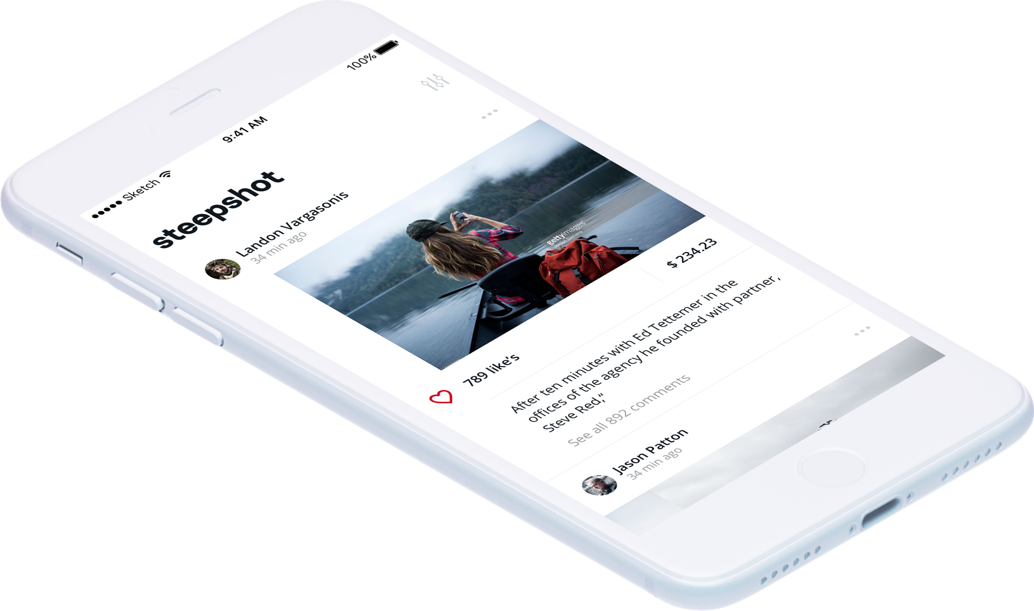 How To Use Steepshot - Iphone (2100x1242), Png Download