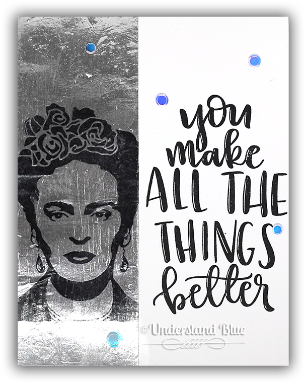 Frida Card By Understand Blue - Concord & 9th Fill-in Phrases Clear Stamp Set 10188c9. (650x792), Png Download