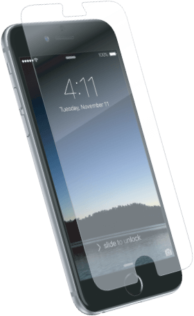 Glass Plus Phone - Zagg Iphone 6/6s/7/8 Invisibleshield Glass+ Screen (280x456), Png Download