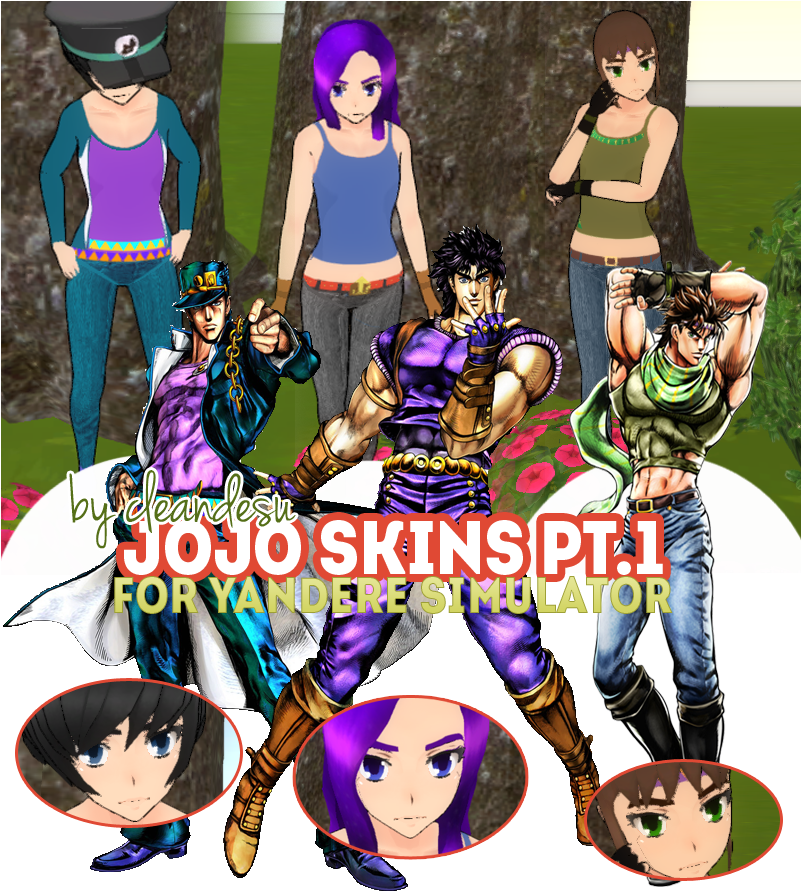 Clipart Resolution 800*900 - Yandere Simulator Jojo's Bizarre Adventure (800x900), Png Download