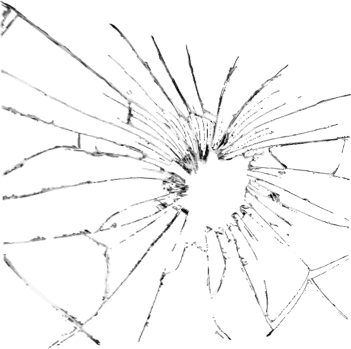 P - Broken Glass Effect Png (351x349), Png Download