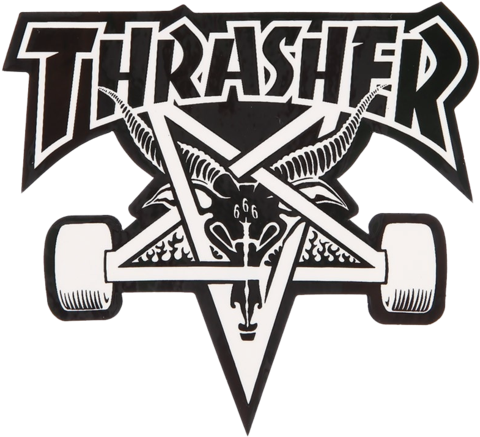 Thrasher Magazine Skate (489x600), Png Download