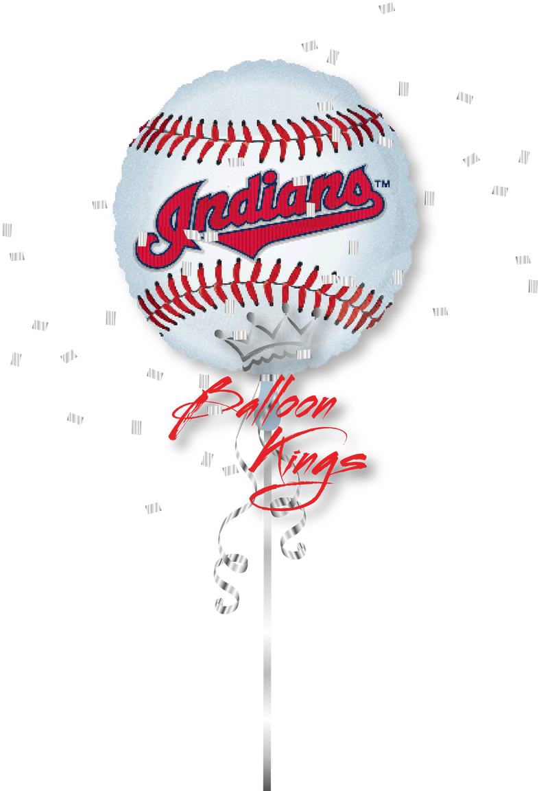 Cleveland Indians Ball - 18" Mlb Cincinnati Reds Baseball Balloon - Mylar Balloons (1068x1280), Png Download