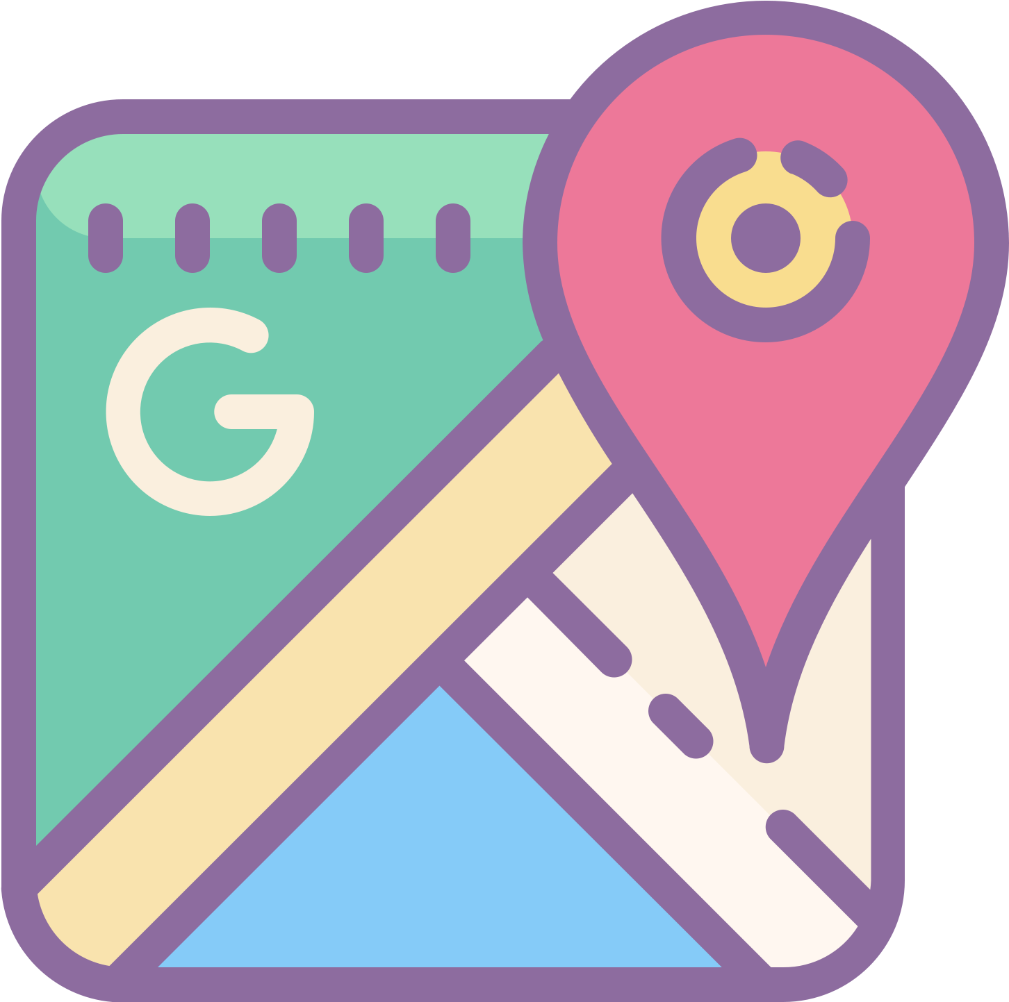 Open Hearts - - Open Minds - - Open Doors - Google Maps Icon Transparent (1600x1600), Png Download