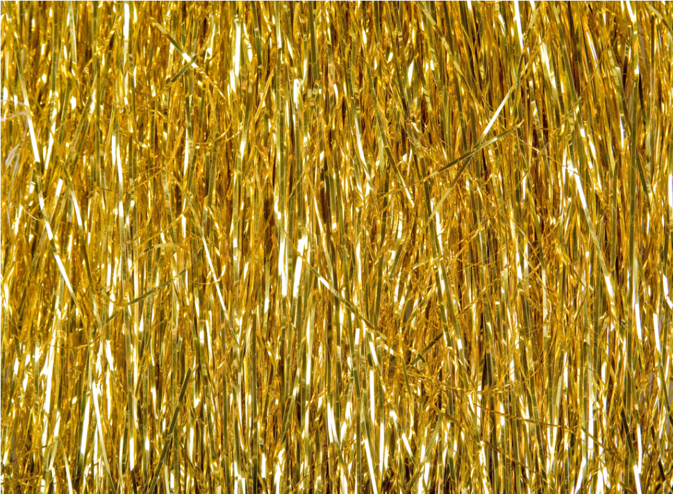 Tinsel Background Sparkle Gold Texture Ftestickers - Gold Tinsel (1024x1024), Png Download