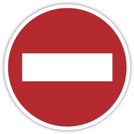 Prohibido-acceder - Panneau De Signalisation (458x458), Png Download