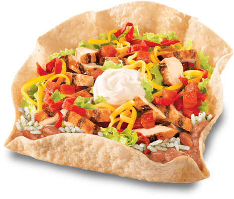Taco Bell Salad (610x484), Png Download