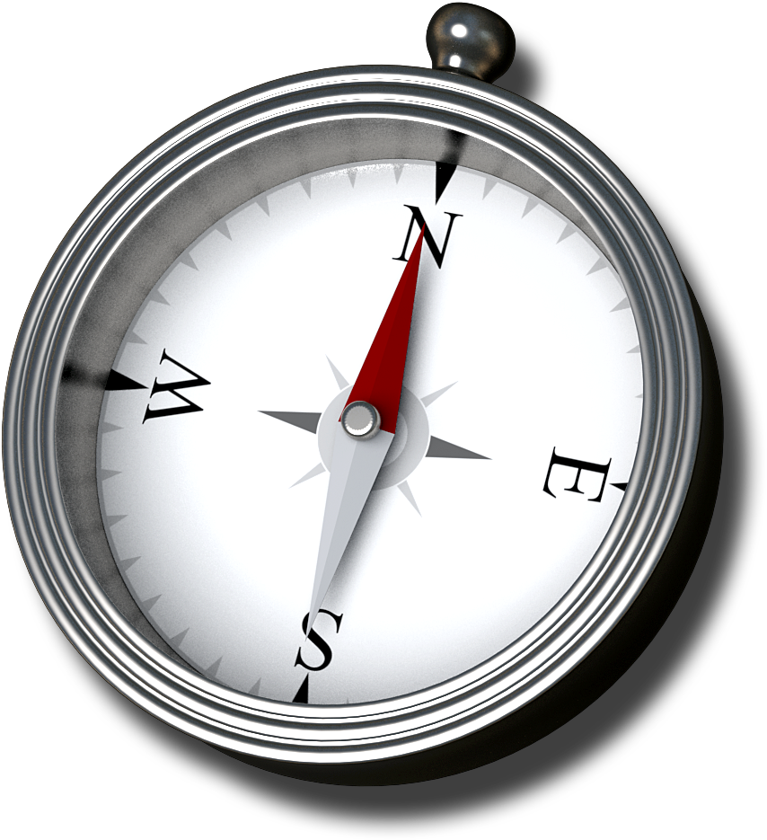 Compass - North West On A Compass (360x360), Png Download