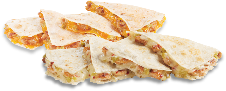 Quesadillas - Chicken Cheddar Quesadilla Del Taco (860x480), Png Download