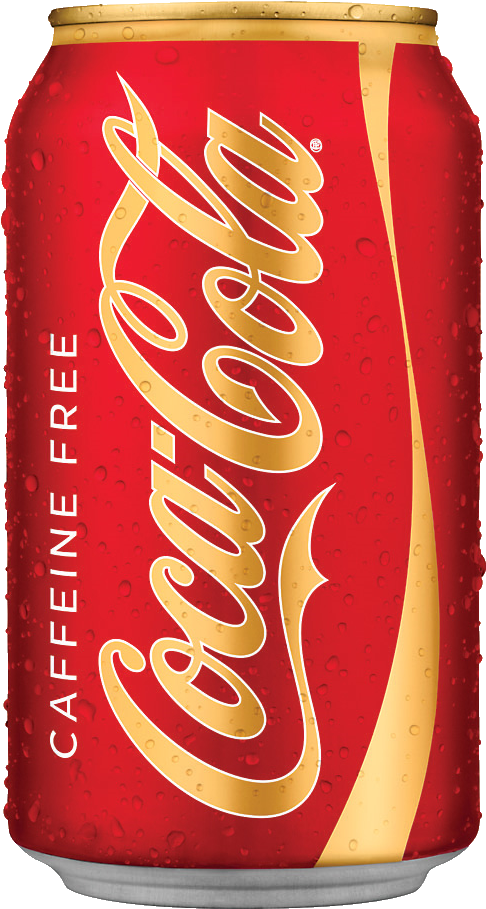 Caffeine Free Coca Cola (508x930), Png Download