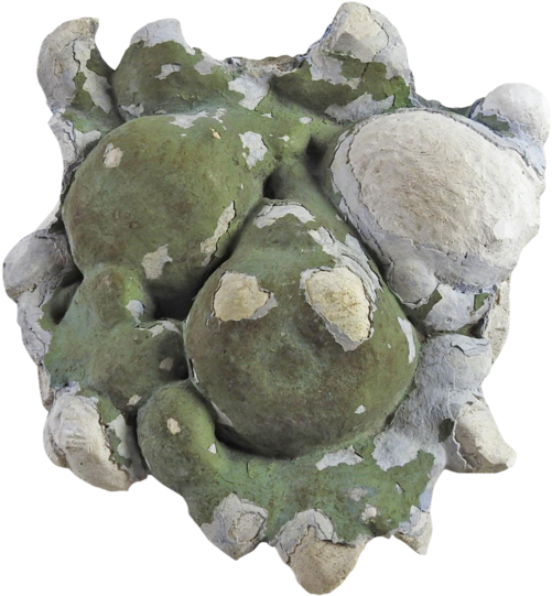 Antique Plaster Architectural Fragment - Statue (554x600), Png Download