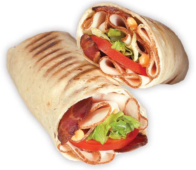 Southwestern - Southwestern Wrap Blimpie (670x565), Png Download