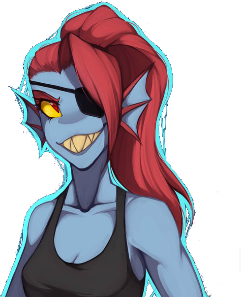 Undyne - Cartoon (604x604), Png Download