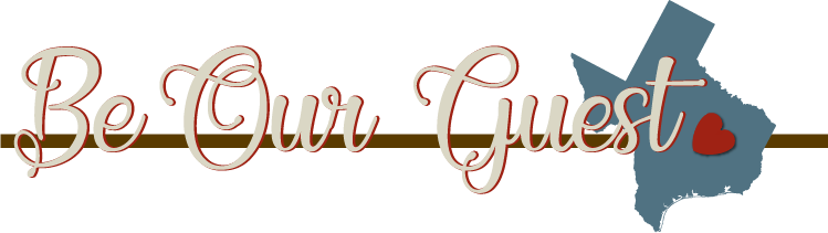 Be Our Guest Texas - Texas - Home State - Gray On White - Lantern Press (749x211), Png Download