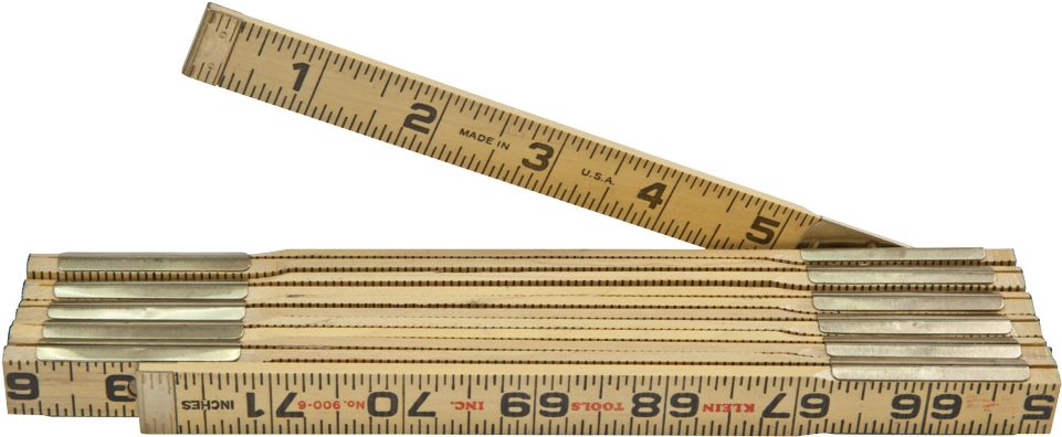 Png 9006 - Klein Tools 900-6 Wood Folding Rules - Inside Reading (1000x1000), Png Download