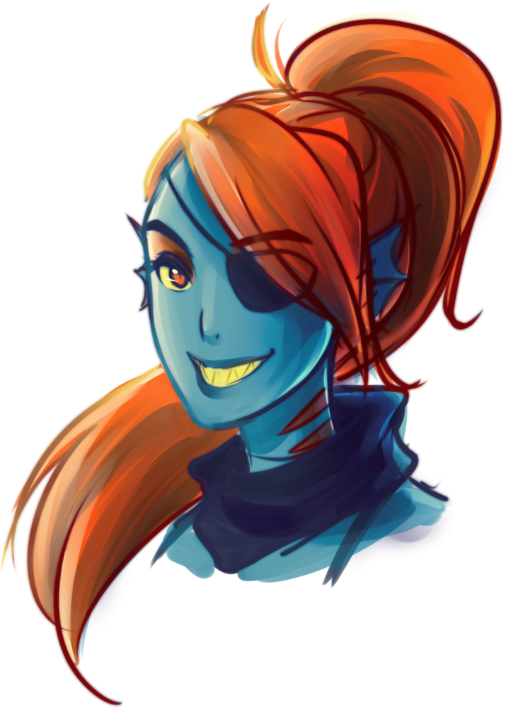 Undyne - Undertale Fanart Undyne Human (319x460), Png Download