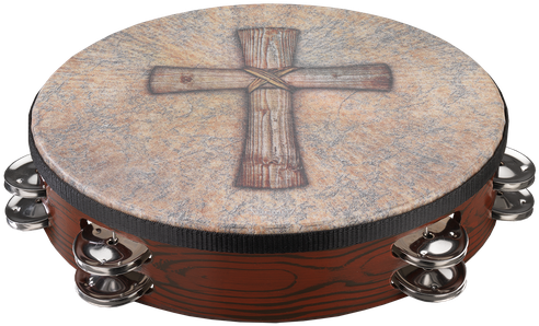Valencia Gospel Tambourine - Remo Gospel Tambourine With Sand Crosswind (535x535), Png Download