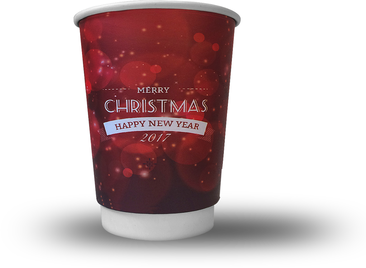 Cupprint Double Wall Cup 12oz Xmas Rotradoslaw Kuzior2017 - Cranberry Juice (1273x923), Png Download