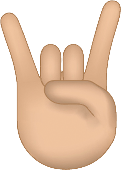 What Emoji Do You Abuse The Most - Rock Hand Emoji Transparent (800x800), Png Download
