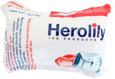 Herolily 2 Ply Disposable 1 Cube Ice Packs, - Ice Pack (400x320), Png Download