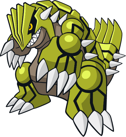 Simple Cool Pictures Of Darkrai Pokemon Shiny Groudon - Pokemon Shiny Groudon (437x476), Png Download