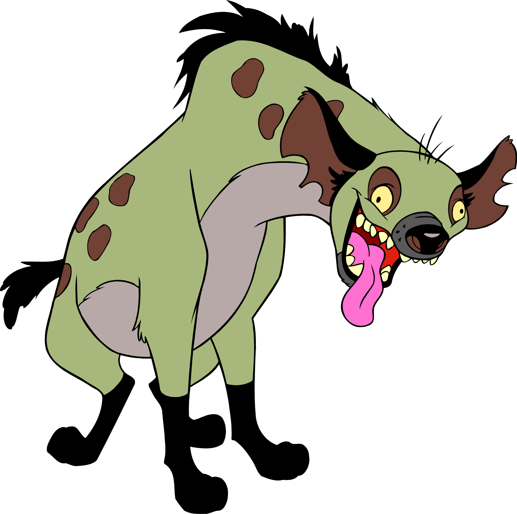 Ed - Hyena Related To Cat (1669x1657), Png Download