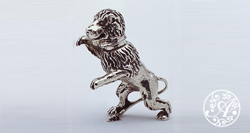 Lion Double Cup - Silver (500x267), Png Download