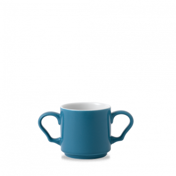 Blue Double Handled Stacking Mug - Mug (354x354), Png Download