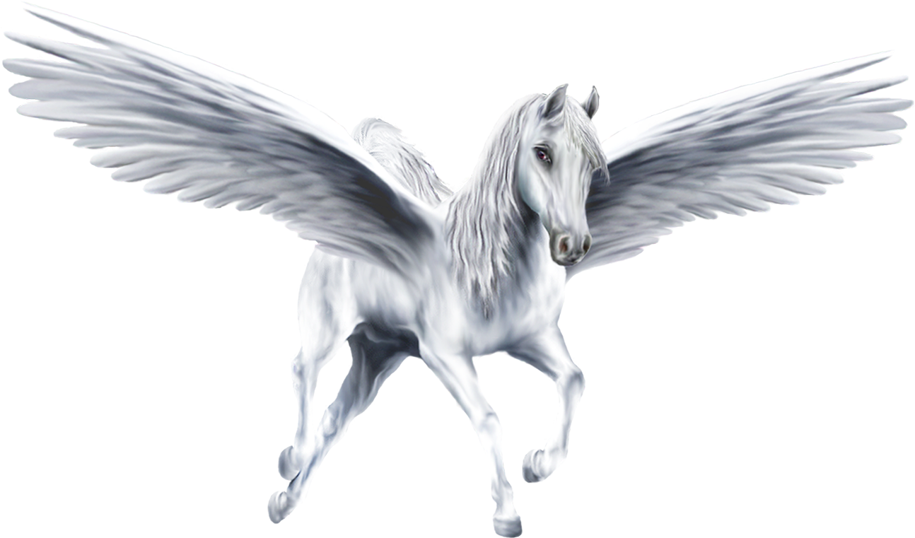Silver Pegasus (1300x773), Png Download