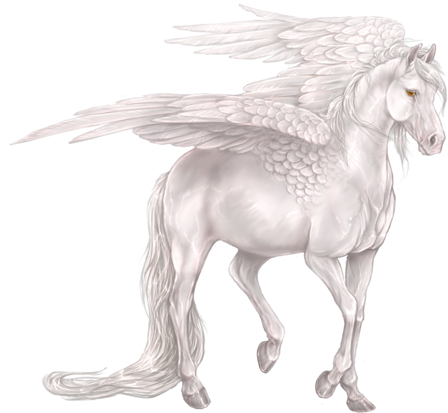 Pegasus Png - Figurine (900x834), Png Download