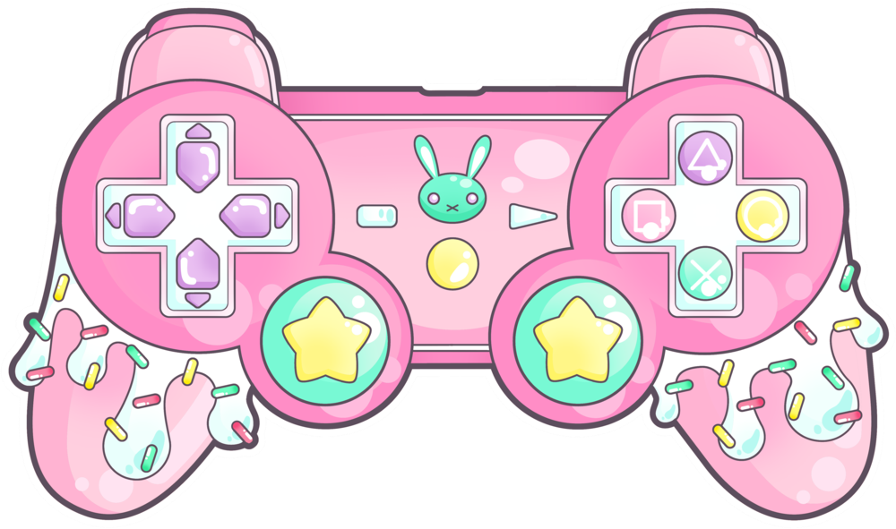 Report Abuse - Kawaii Video Game Controller (1000x591), Png Download