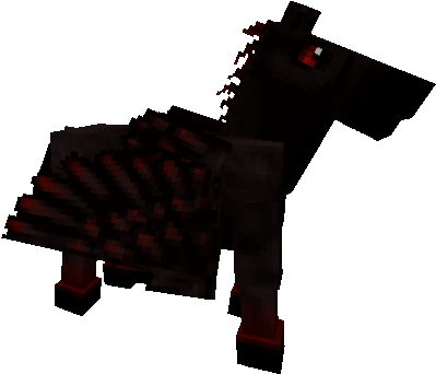 Dark Pegasus - Minecraft Mo Creatures Dark Pegasus (400x400), Png Download