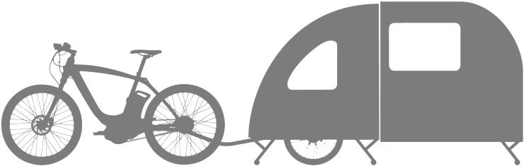 Cykelcamper - Hybrid Bicycle (1000x1000), Png Download