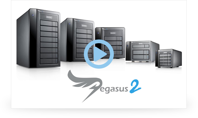 Storage Solutions For It, Cloud, Surveillance, And - Promise Technology Pegasus2 R8 32000gb Tower Black (651x388), Png Download
