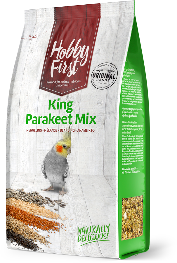 King Parakeet - Hobbyfirst Mix Krmivo Pro Exotické Ptactvo 1 Kg (785x1000), Png Download