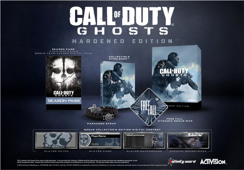 Ps4 Call Of Duty - Call Of Duty Ghosts Hardened Edition Playstation 4 (800x800), Png Download