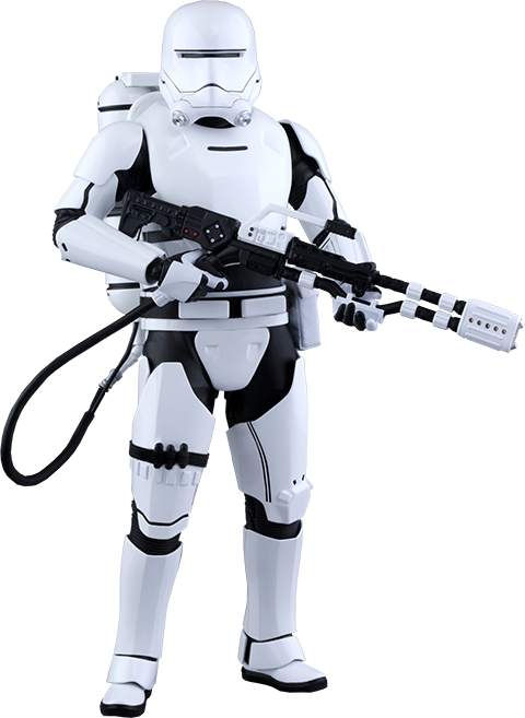 Hot Toys First Order Flametrooper Sixth Scale Figure - Star Wars First Order Flame Trooper (480x657), Png Download