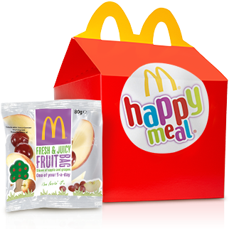Mcdonalds Happy Meal Bag (390x326), Png Download