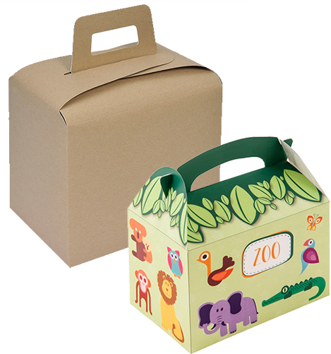 Lunch Box And Kids Box, Food & Beverage Packaging, - Caja Menu Infantil (500x500), Png Download