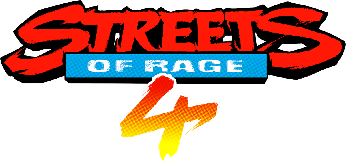 27 Aug - Streets Of Rage 4 Logo (1199x568), Png Download