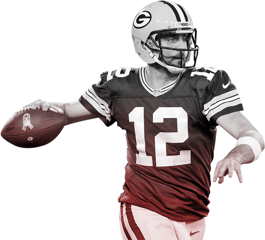 Qb/ Packers - Aaron Rodgers Png (1103x800), Png Download