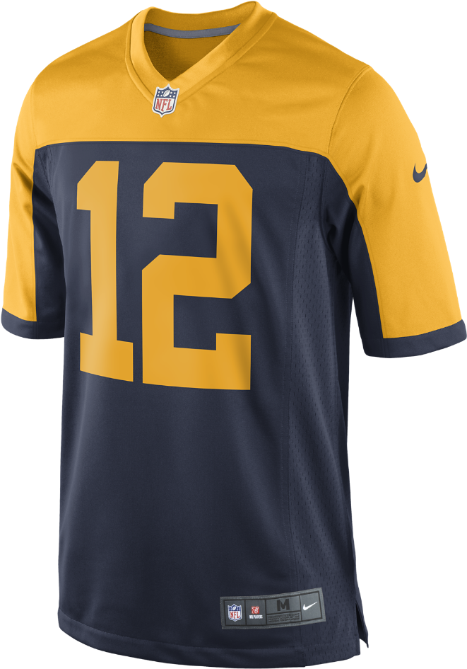 Nike Nfl Green Bay Packers Men's Football Game Jersey - Green Bay Packers Game Jersey (1000x1000), Png Download