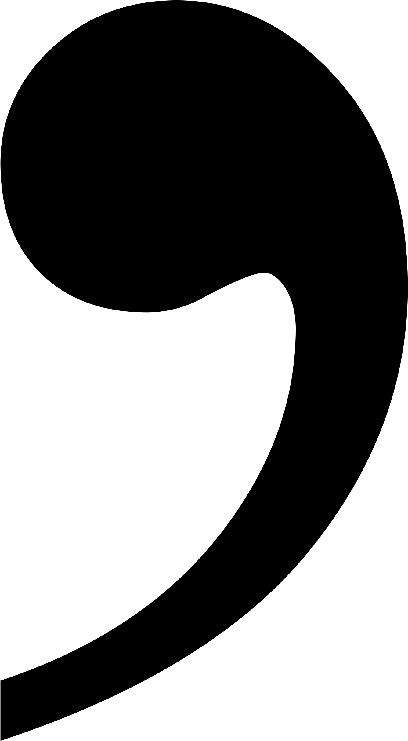 Does This Comma Make Me Look Disfashionable - Apostrophe Png (768x1024), Png Download