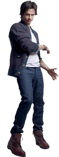 Share This Image - Men Vampire Diaries Fashion (255x523), Png Download