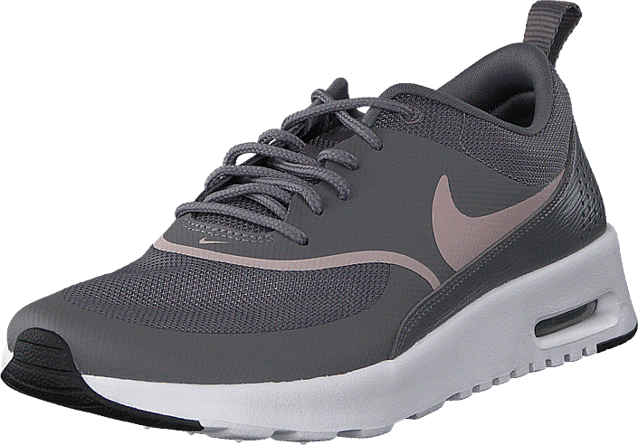 Wmns Nike Air Max Thea Gunsmoke/particle Rose-black - Shoe (705x492), Png Download