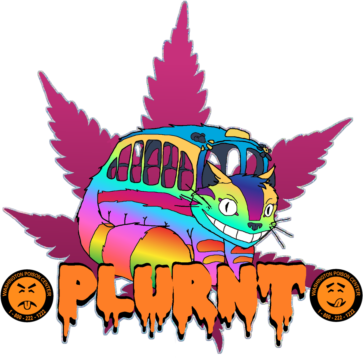 “plurnt Up” By Graz I Am Experimenting More With Popculture, - Like If You Love Weed (1280x1280), Png Download