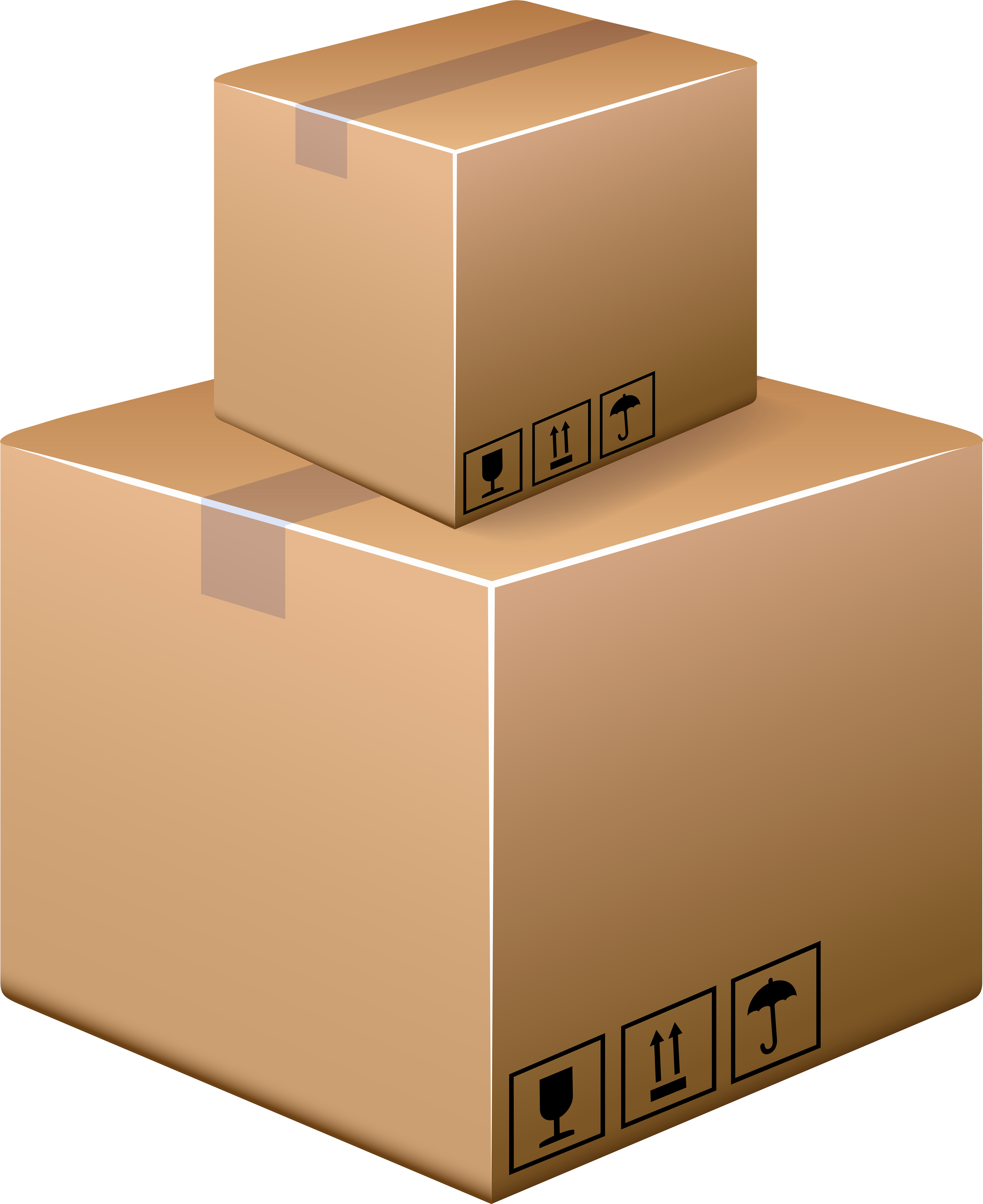 Cardboard Boxes Png Clip Art (6549x8000), Png Download