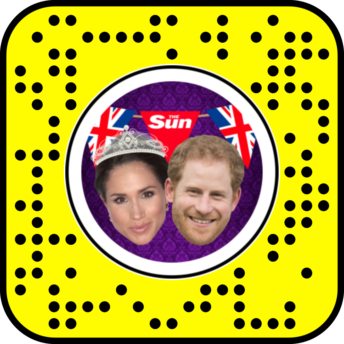Try Our Royal Wedding Snapchat Lens - Royal Wedding Snapchat (1333x1333), Png Download
