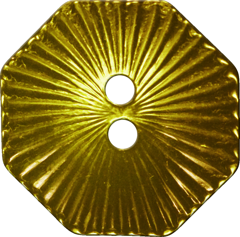 Octagonal Button With Radiating Lines, Gold - Education (800x790), Png Download